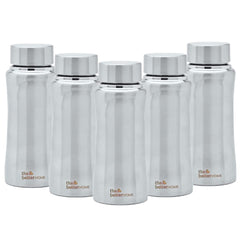 The Better Home Stainless Steel Water Bottle 500ml | Rust Proof, Light Weight & Durable 500ml Water Bottle… (Pack of 5)