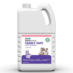 Family Safe Toilet Cleaner 900ml | Non Toxic & Biodegradable Toilet Cleaner Liquid | Zero Toxic Fumes & Bio Active Stain Removal | Neutralises Bad Odour | Lavender Scented
