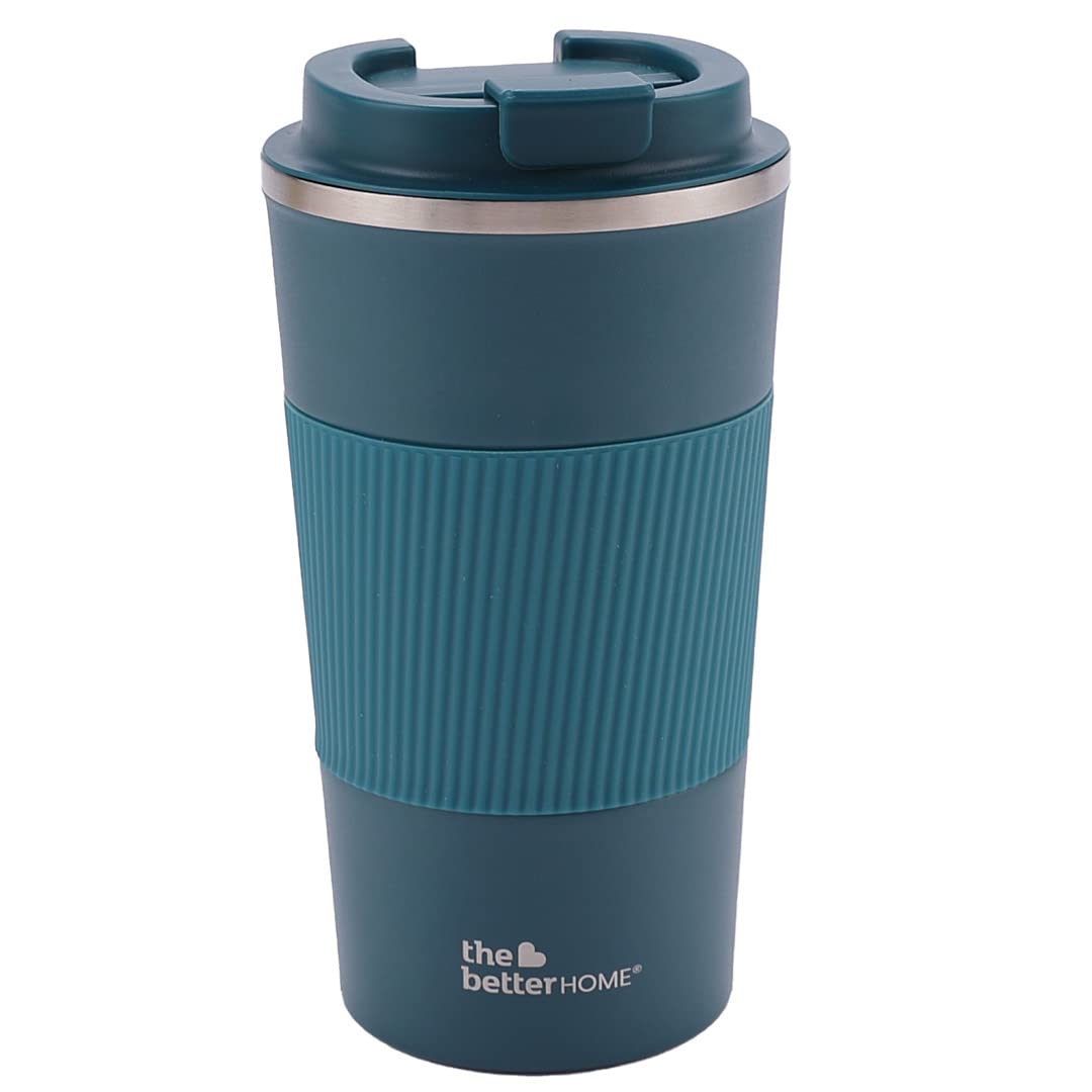 Insulated Coffee Cup Tumbler - Double Walled 304 Stainless Steel | Leakproof | 510 ml | Blue