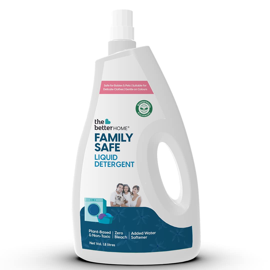 Laundry Liquid Detergent & Re-fill Pouch | Eco-Friendly, Non-Toxic, Non Corrosive| |Odour-Free| Baby Safe & Pet Safe | Skin Friendly | Pack of 2 (500 ml each)