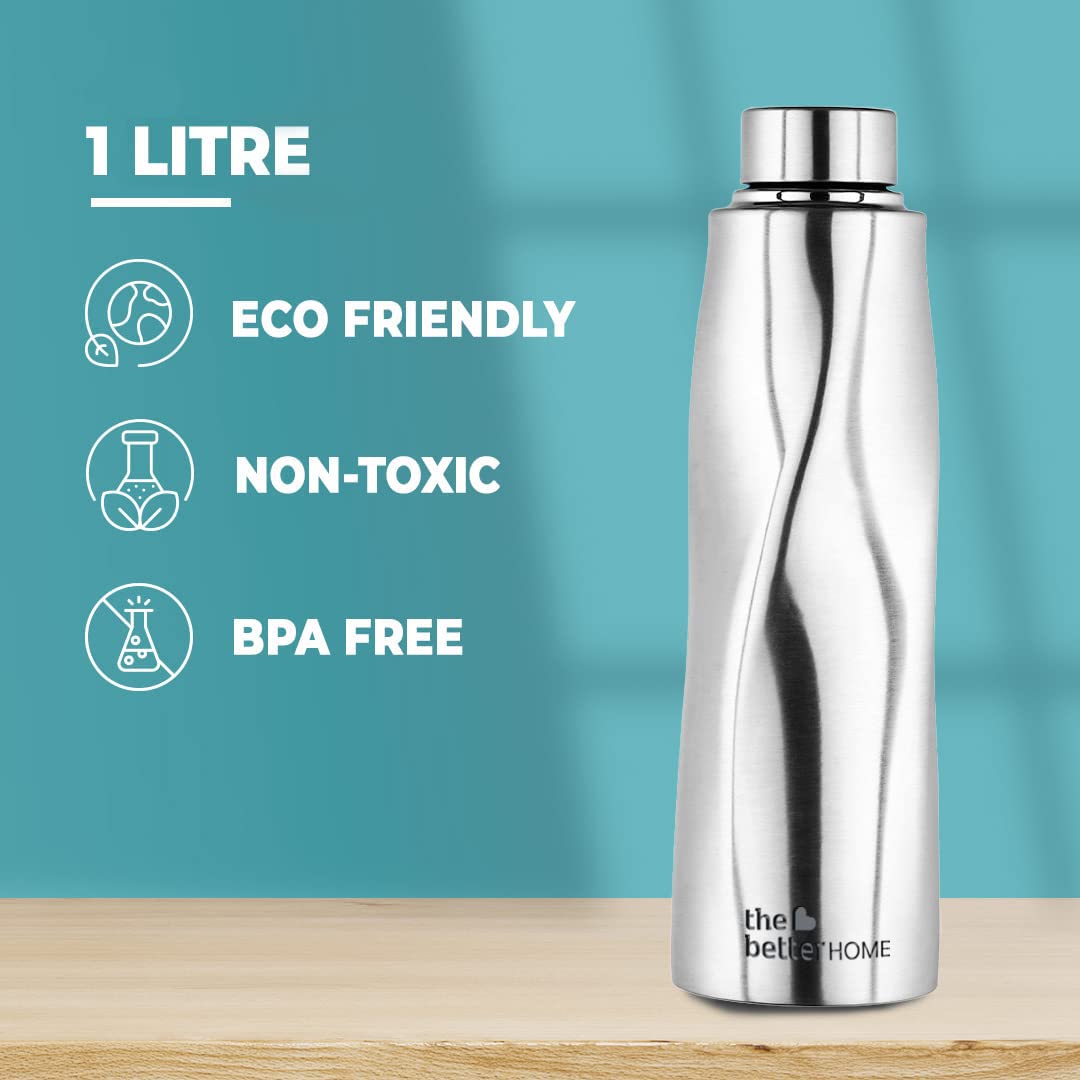 1000 Stainless Steel Water Bottle 950 Milliliters | Rust-Proof, Lightweight, Leak-Proof & Ultra Durable | Family Safe, Non-Toxic, BPA Free & Eco Friendly