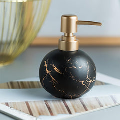 The Better Home 300ml Dispenser Bottle - Black | Ceramic Liquid Dispenser for Kitchen, Wash-Basin, and Bathroom | Ideal for Shampoo, Hand Wash, Sanitizer, Lotion, and More