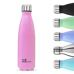 The Better Home 1000 ml Thermosteel Bottle | Doubled Wall 304 Stainless Steel | Stays Hot For 18 Hrs & Cold For 24 Hrs | Leakproof | Insulated Water Bottles for Office, Camping, Travel | Pink