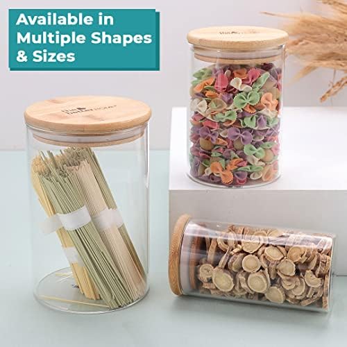 The Better Home Tall Jars 1000ml (Pack of 6) | Food Jars & Containers|Food Storage For Kitchen & SAVYA HOME 4 pcs big Plate Set |Pack and Store Combo (2 Jars + Plate Set)