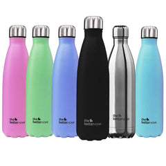 The Better Home 500 Stainless Steel Insulated Water Bottle 500ml | Thermos Flask 500ml | Hot and Cold Steel Water Bottle 500ml (Pack of 1, Purple)