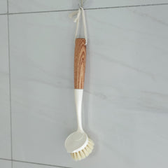 Wooden Dust & Kitchen Cleaning Brush | Cleaning Brush for Bathroom, Utensils and All Surfaces | Wet and Dry Cleaning Brush
