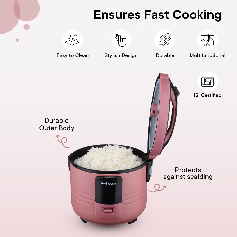 Combo: Easy Peek Through Air Fryer & 1.8L Electric Kettle | Housewarming Gifts | Cherry Pink