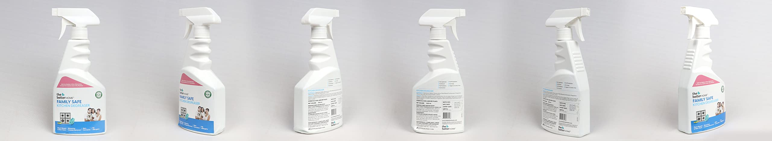 Degreasing Kitchen Cleaner Spray (500ml) | Non Toxic and Plant Based Kitchen Grease Cleaner Spray | Natural Degreaser Spray for Kitchen