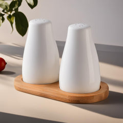 The Better Home Ceramic Salt and Pepper Shaker Set | Set of 2 | White | Salt and Pepper Dispenser Sprinkler Bottle (Pack of 4)