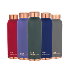 The Better Home 1000 Copper Water Bottle (900ml) | 100% Pure Copper Bottle | BPA Free Water Bottle with Anti Oxidant Properties of Copper | Teal (Pack of 20)