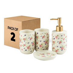 The Better Home 4Pcs Bathroomware Set White (Set of 2) ZX055WT
