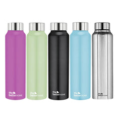 Stainless Steel Water Bottle 1 Litre | Leak Proof, Durable & Rust Proof | Non-Toxic & BPA Free Steel Bottles 1+ Litre | Eco Friendly Stainless Steel Water Bottle (Pack of 50)