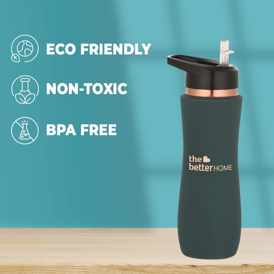 Pack of 100: 100% Pure Copper Sipper Water Bottles | BPA Free, Non-Toxic | Anti-Oxidant | 950ml | Copper