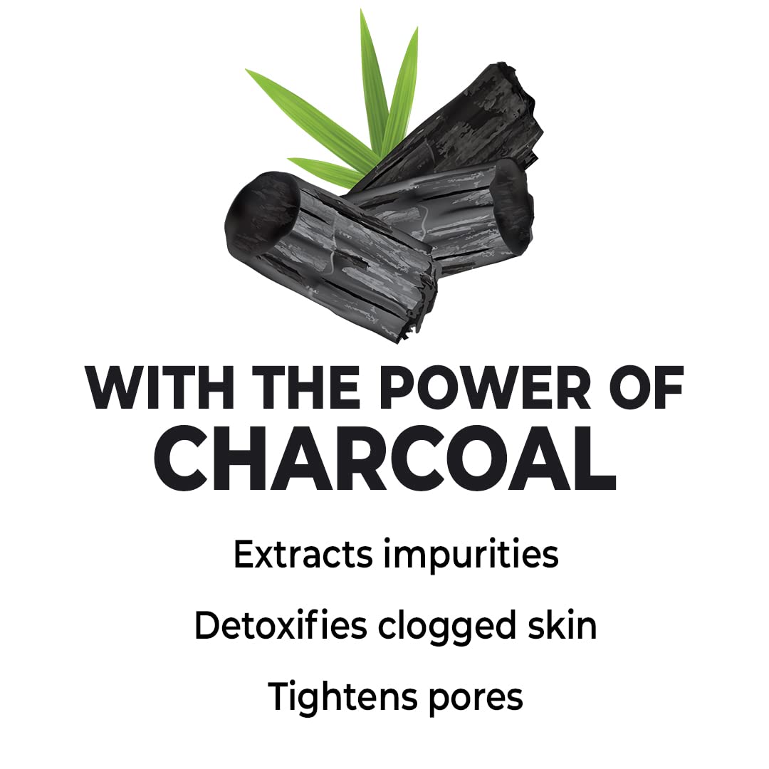 Charcoal Soap (Pack of 4) | Organic Natural Hand Made Bathing Soap Bar | Charcoal Soap (Charcoal)