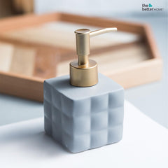The Better Home 220ml Dispenser Bottle - Grey (Set of 6) | Ceramic Liquid Dispenser for Kitchen, Wash-Basin, and Bathroom | Ideal for Shampoo, Hand Wash, Sanitizer, Lotion, and More