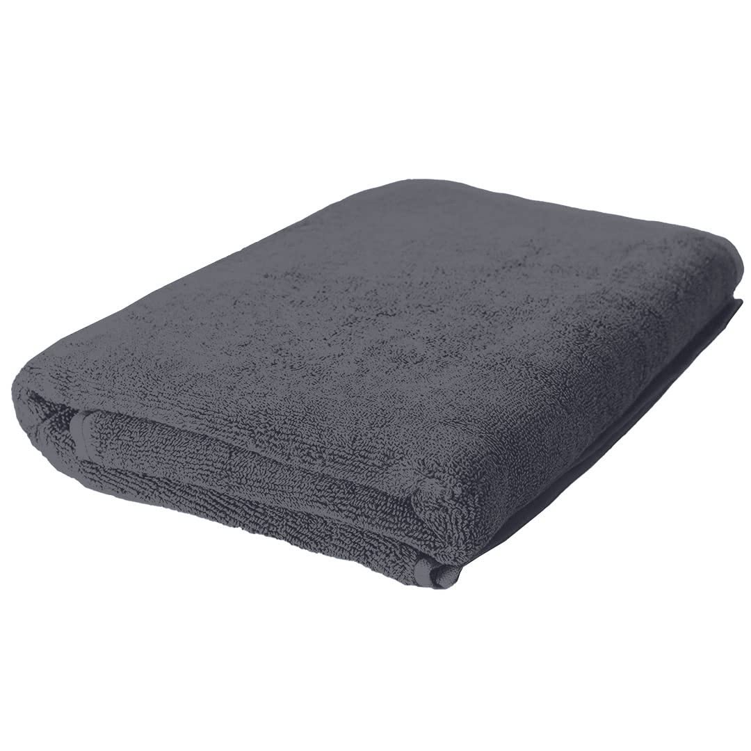 Bamboo Bath Towel for Men & Women | 450GSM Bamboo Towel | Ultra Soft, Hyper Absorbent & Anti Odour Bathing Towel | 27x54 inches (Pack of 1, Dark Grey)