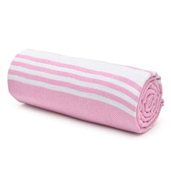 100% Cotton Turkish Bath Towel | Quick Drying Cotton Towel | Light Weight, Soft & Absorbent Turkish Towel (Pack of 1, Pink)