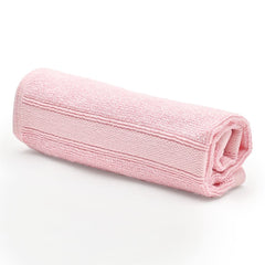 600GSM 100% Bamboo Face Towel Set | Anti Odour & Anti Bacterial Bamboo Towel |30cm X 30cm | Ultra Absorbent & Quick Drying Face Towel for Women & Men (Pack of 4, Pink + Beige)