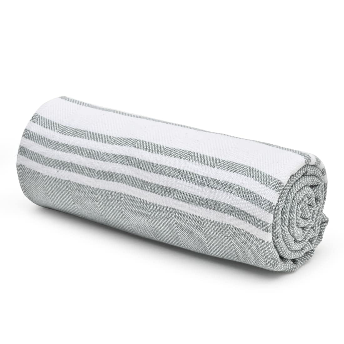100% Cotton Turkish Bath Towel | Quick Drying Cotton Towel | Light Weight, Soft & Absorbent Turkish Towel (Pack of 1, Grey)