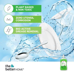 Dishwash Liquid | Biodegradable, Non-Toxic, Eco-friendly | Baby & Pet safe | Plant Based, Non-Corrosive, Skin friendly Dishwashing Liquid | 5 L