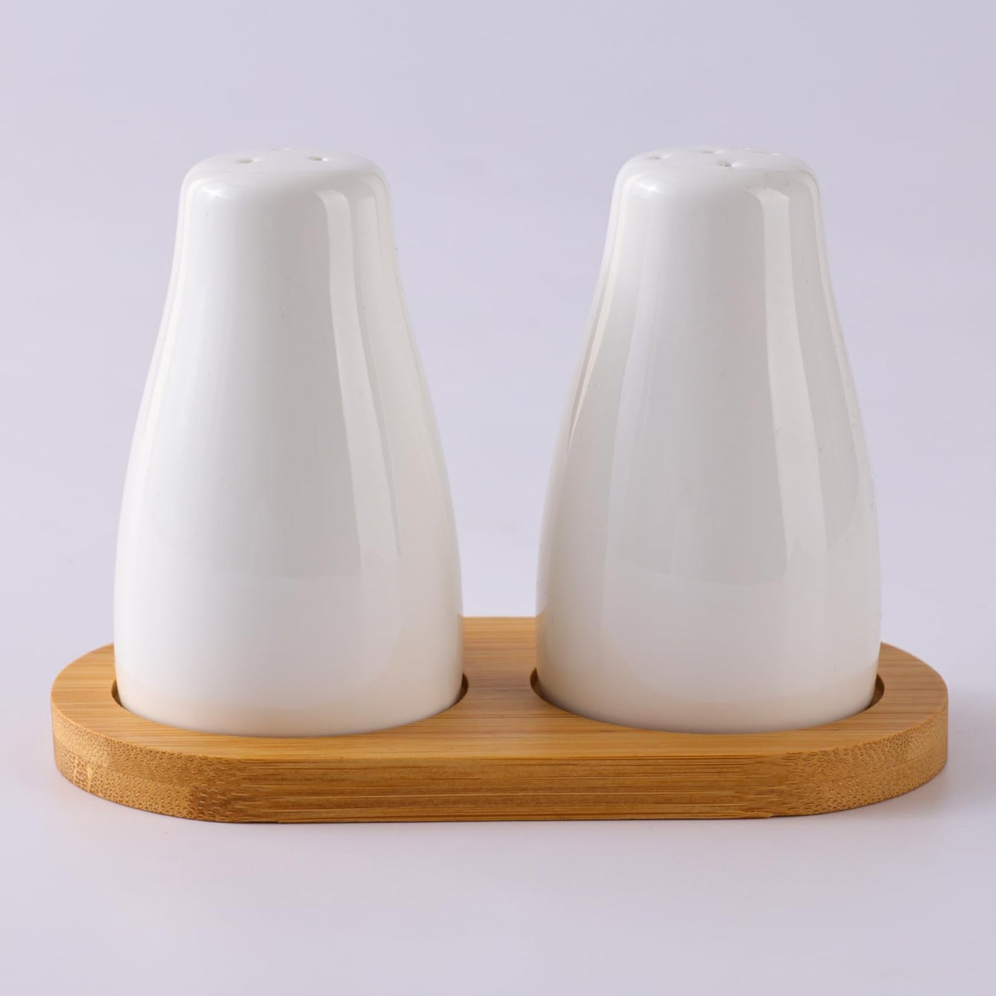 The Better Home Ceramic Salt and Pepper Shaker Set | Set of 2 | White | Salt and Pepper Dispenser Sprinkler Bottle