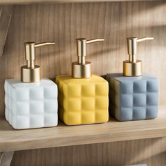 The Better Home 220ml Dispenser Bottle - Black | Ceramic Liquid Dispenser for Kitchen, Wash-Basin, and Bathroom | Ideal for Shampoo, Hand Wash, Sanitizer, Lotion, and More