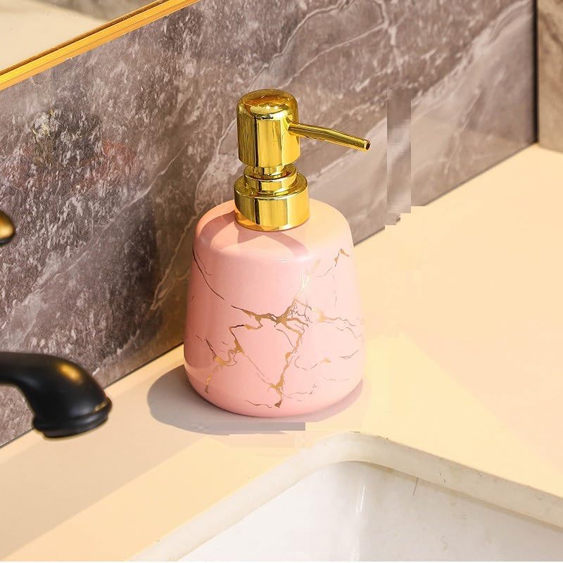 The Better Home 260ml Soap Dispenser Bottle - Pink | Elegant and Functional Liquid Pump for Kitchen, Wash-Basin, and Bathroom