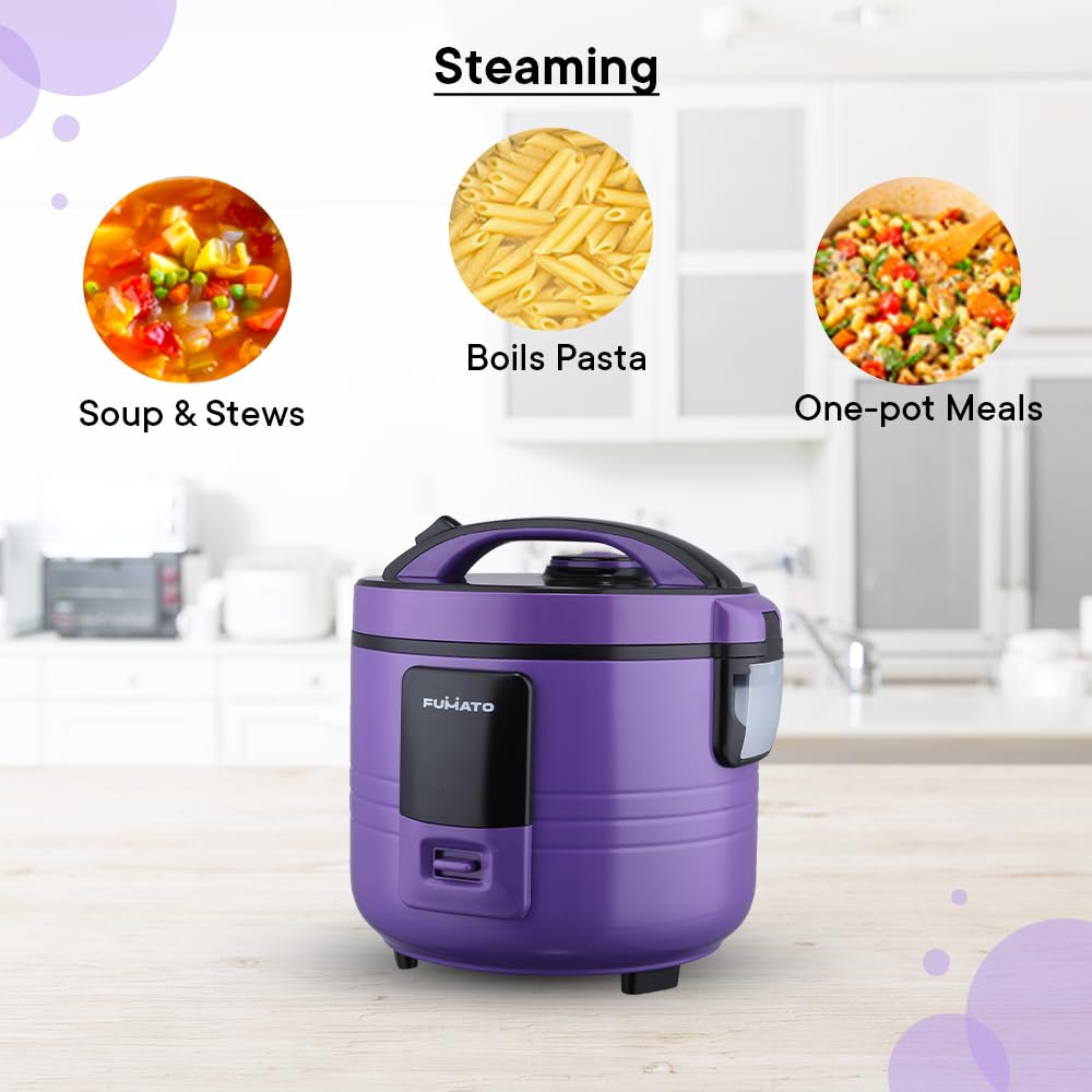 The Better Home Fumato Wedding Gift | Rice Cooker, Egg Maker |Perfect Gifting Combo| Colour Coordinated sets| 1 year Warranty (Purple Haze(EggMaker + Rice Cooker))