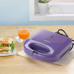 The Better Home FUMATO Anniversary, Wedding Gifts for Couples- Non Stick Sandwich Maker + 2 in 1 Egg Boiler & Poacher | House Warming Gift for New Home | 1 Year Warranty (Purple)