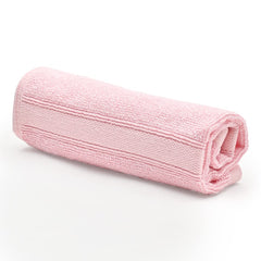 600GSM 100% Bamboo Face Towel Set | Anti Odour & Anti Bacterial Bamboo Towel |30cm X 30cm | Ultra Absorbent & Quick Drying Face Towel for Men & Women (Pack of 2, Pink)