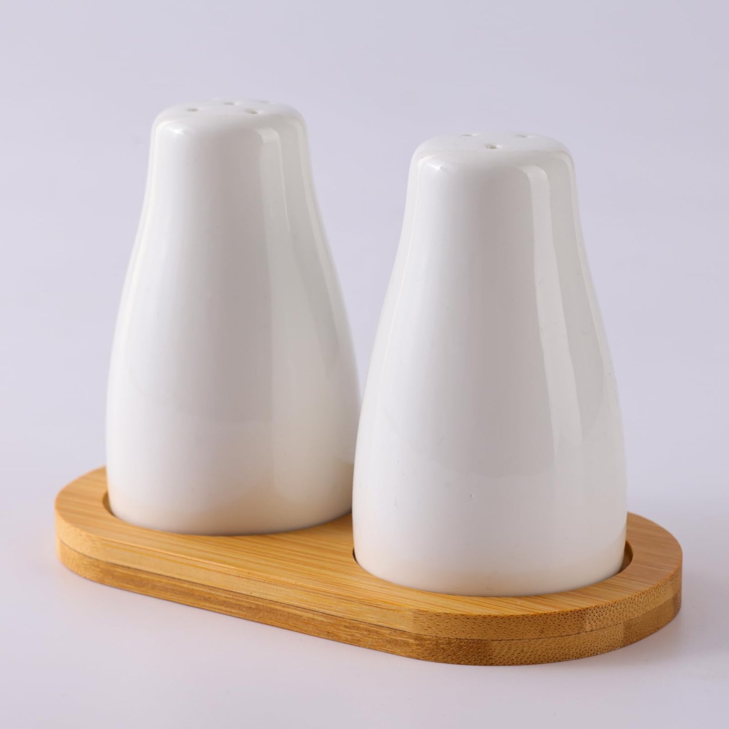 The Better Home Ceramic Salt and Pepper Shaker Set | Set of 2 | White | Salt and Pepper Dispenser Sprinkler Bottle