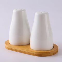 The Better Home Ceramic Salt and Pepper Shaker Set | Set of 2 | White | Salt and Pepper Dispenser Sprinkler Bottle
