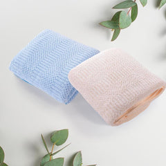 Microfiber Bath Towel for Bath | Soft, Lightweight, Absorbent and Quick Drying Bath Towel for Men & Women | 140cm X 70cm (Pack of 4, Pink+Beige) (Pack of 2, Blue+Beige)