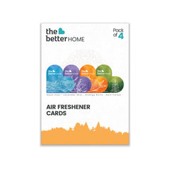 Biodegradable, Non-Toxic, Eco Friendly Air Freshener Cards for Home and Car (90 g, Orange Burst, Aqua Cool, Rain Forest, Lavender Mist) - Pack of 4