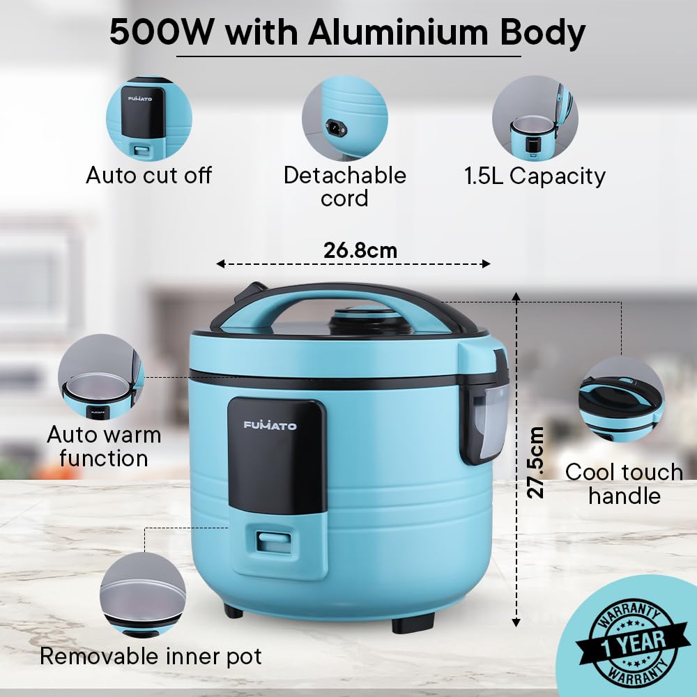 Combo: 2-in-1 Egg Boiler & Poacher with Electric Cooker | Includes Boiler & Steamer | Misty Blue