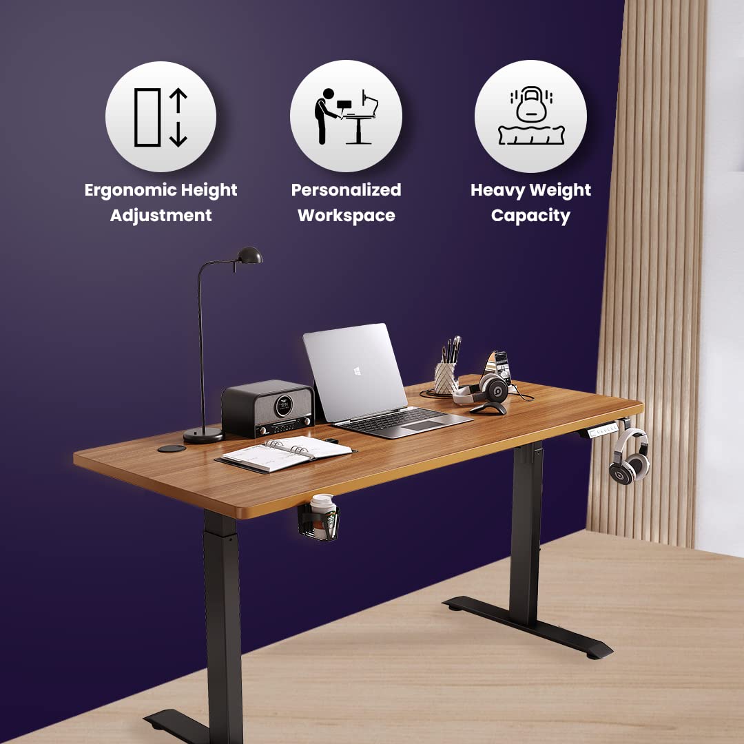 The Better Home Electric Standing Computer Desk Adjustable Height | Ergonomic Design, Personalized Workspace, Smart Controls, Sturdy Construction, Cable Management | Boost Productivity and Improve Health