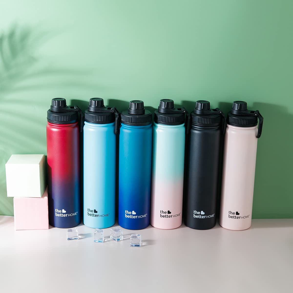 Combo: Insulated Stainless Steel Sipper Water Bottle - Hot & Cold | 710ml | Gym, Office & Home | Teal