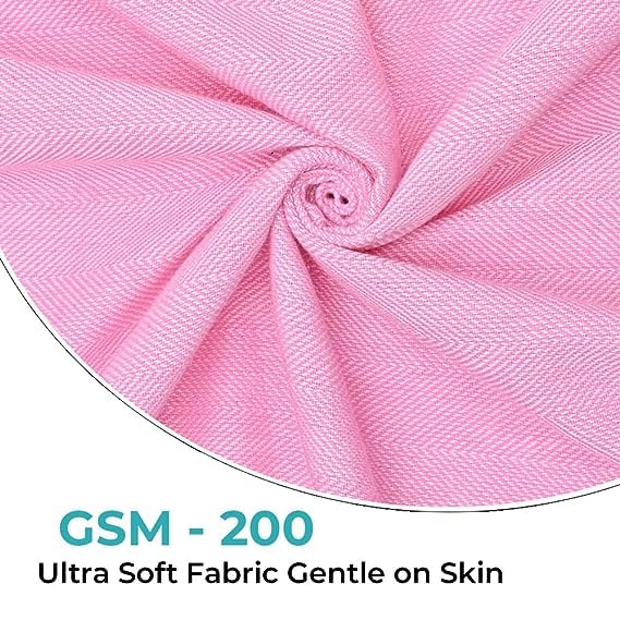 Combo: Cotton Bath Towel Set - Soft, Quick Dry, Good Absorbency | 8 Pcs | 150cmx75cm | Pink