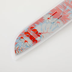 The Better Home Knife Kitchen Knife Chef Knife Color Printing Santoku Knife & Non-Slip Handle with Blade Cover,7 inch, Stainless Steel|Utility Knife. (Red Set of 5)