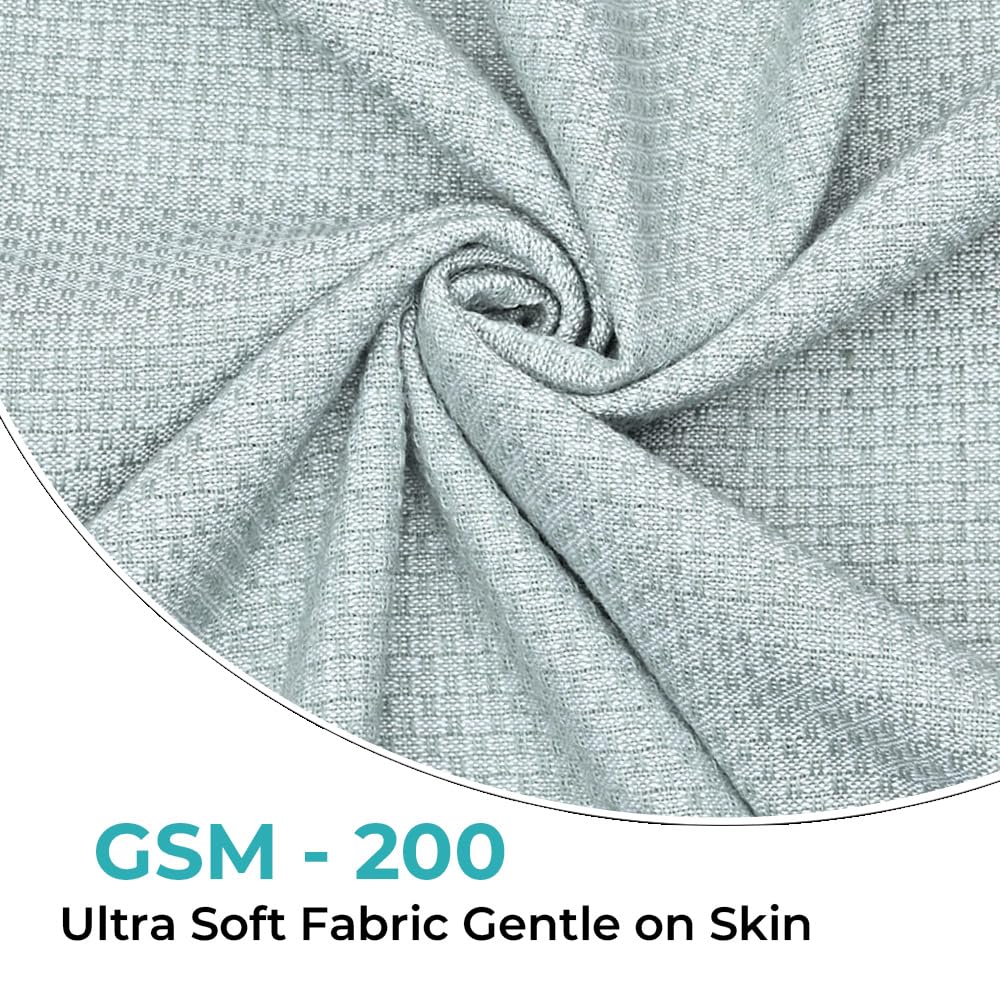 Combo: Cotton Bath Towels - Anti-Odour, High Absorbency, Quick Dry | 3 Pcs | 150cm x 75cm | Grey