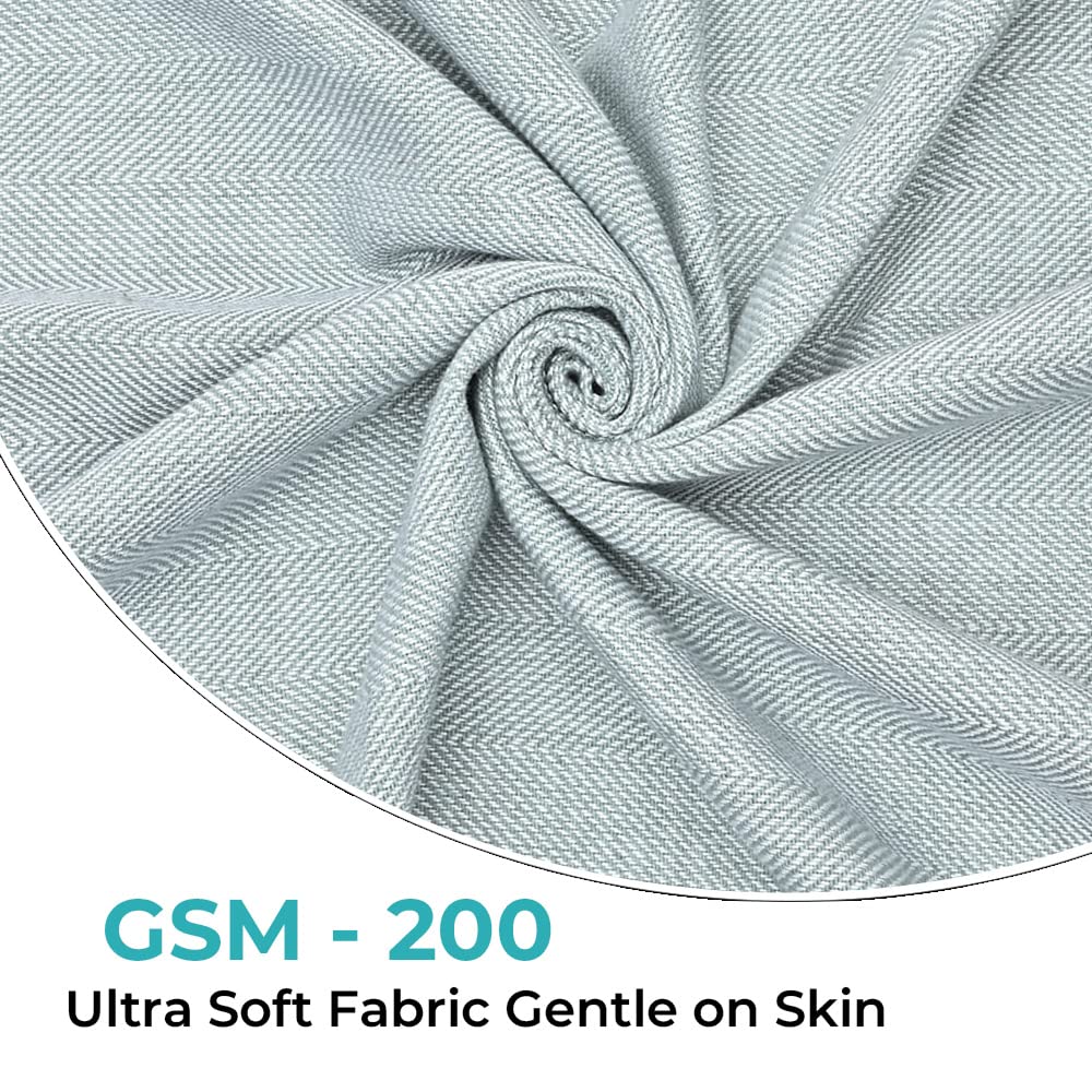 Soft Bath Towel - Anti-Odour, High Absorbency | Quick Dry | 150cm x 75cm | Grey | Lightweight Cotton