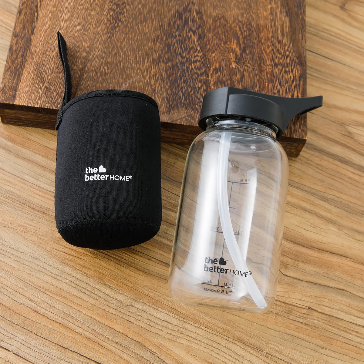 Combo: Borosilicate Glass Lunch Box & Water Bottle Set | Airtight & Leakproof | 410ml, 680ml & 650ml