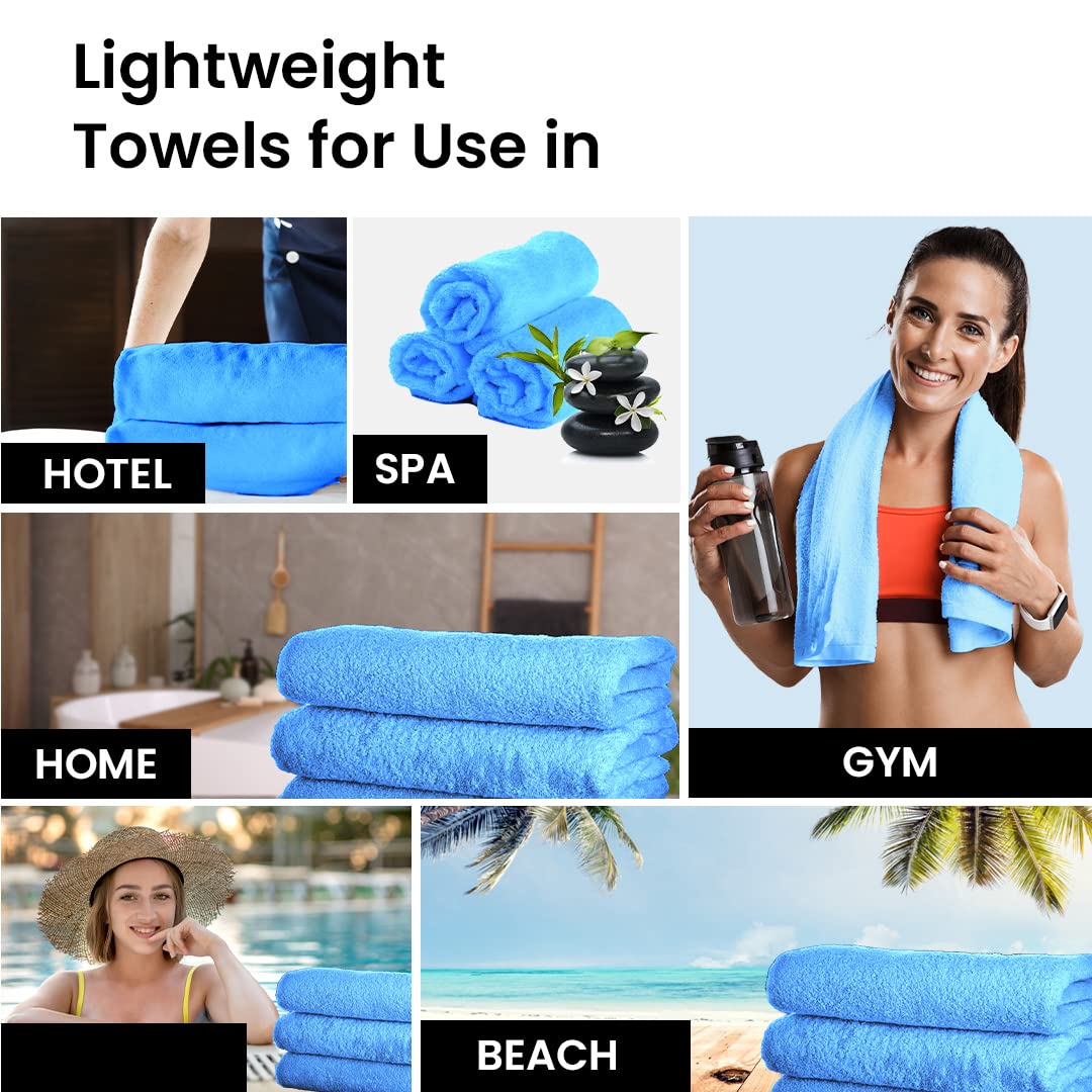 Microfiber Bath Towel for Bath | Soft, Lightweight, Absorbent and Quick Drying Bath Towel for Men & Women | 140cm X 70cm (Pack of 4, Pink+Beige) (Pack of 3, Beige+Green+Blue)