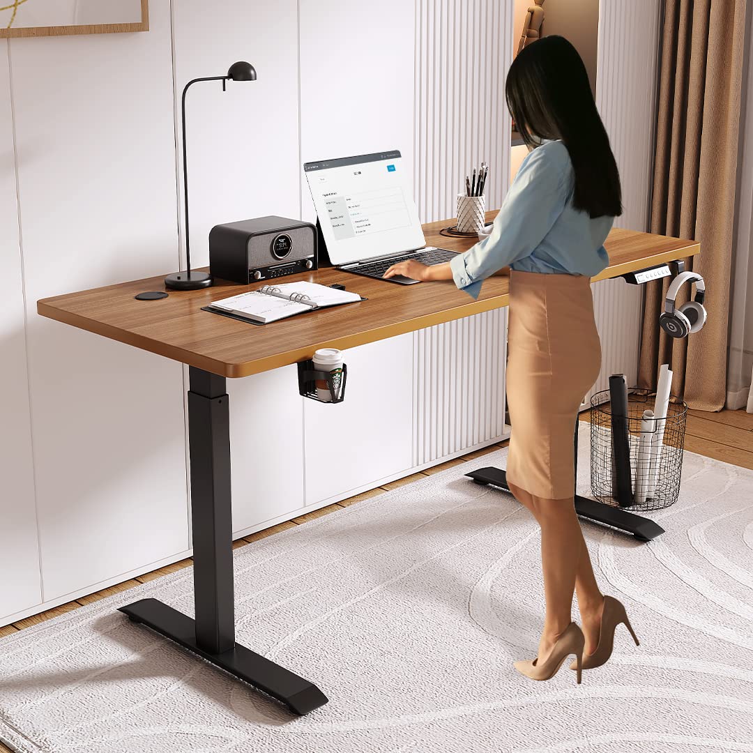 The Better Home Electric Standing Computer Desk Adjustable Height | Ergonomic Design, Personalized Workspace, Smart Controls, Sturdy Construction, Cable Management | Boost Productivity and Improve Health