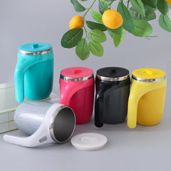 The Better Home Anti-Fall Coffee Travel Mug with Suction Bottom | 500ml | Stainless Steel | Leakproof | Coffee Mug with Lid and Handle | Perfect for Travel, Home and Office (Grey)